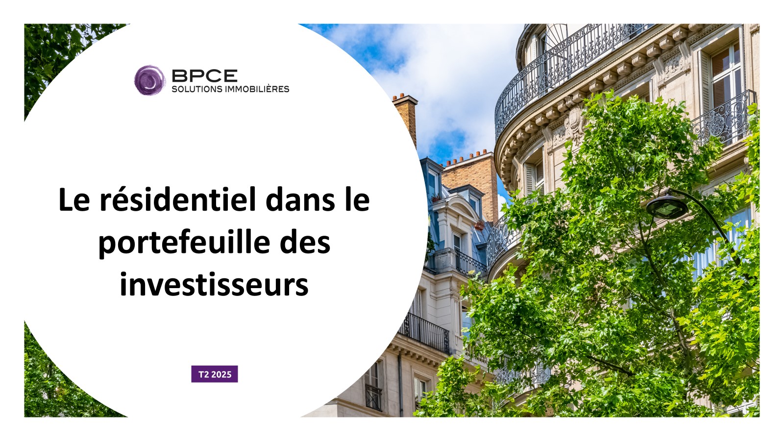 Le marché du résidentiel en bloc en France – T2 2025